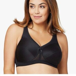 Glamorise Full Figure Plus Sz 44DD  MagicLift Active Support Bra Wirefree #1005